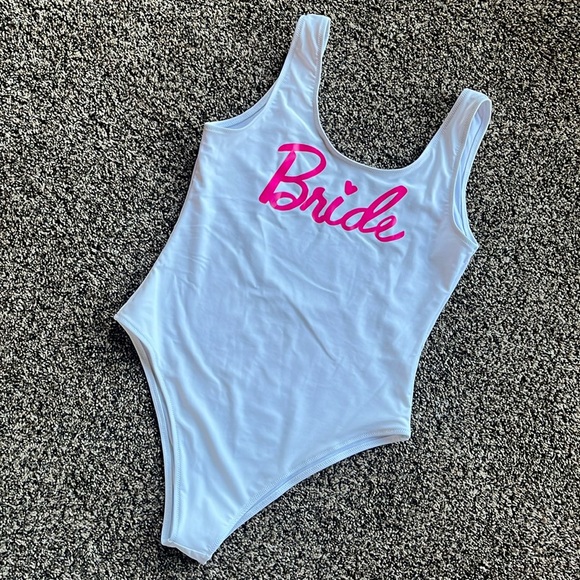 Barbie Theme Bride Swimsuit - Picture 1 of 5